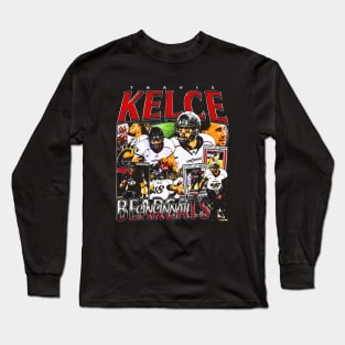 Travis Kelce College Vintage Bootleg Long Sleeve T-Shirt